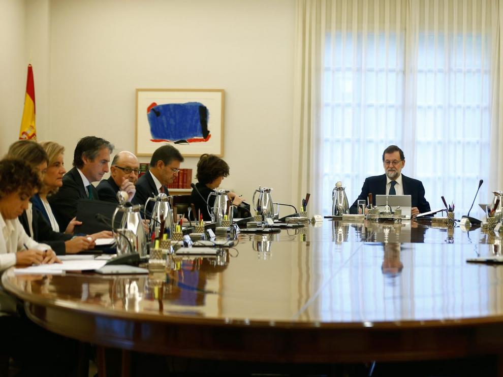 Imagen de archivo de un Consejo de Ministros.