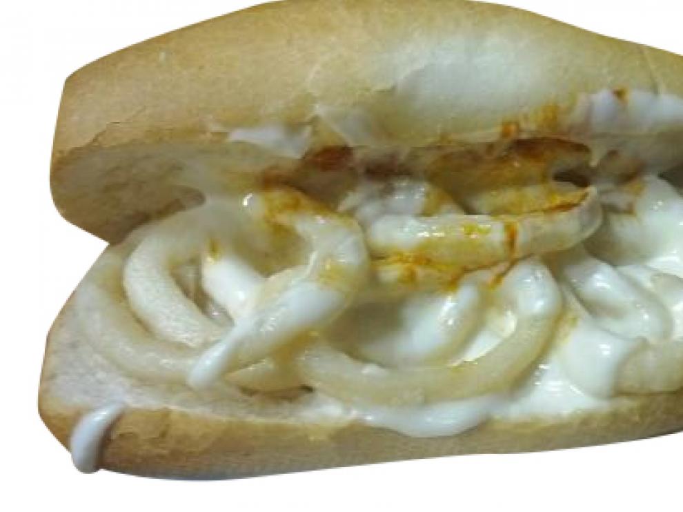Bocadillo de calamares del 'Calamar Bravo'.