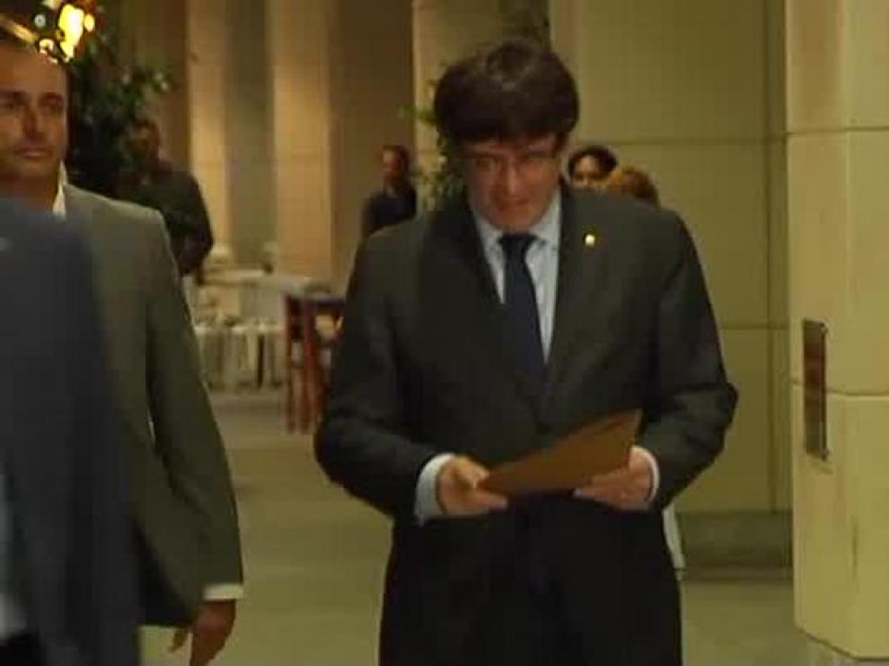 El PDeCAT le pide a Puigdemont que declare la independencia si Rajoy aplica el 155