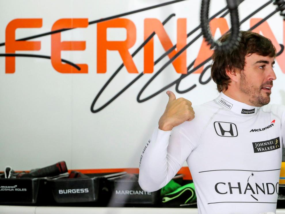 El piloto asturiano Fernando Alonso
