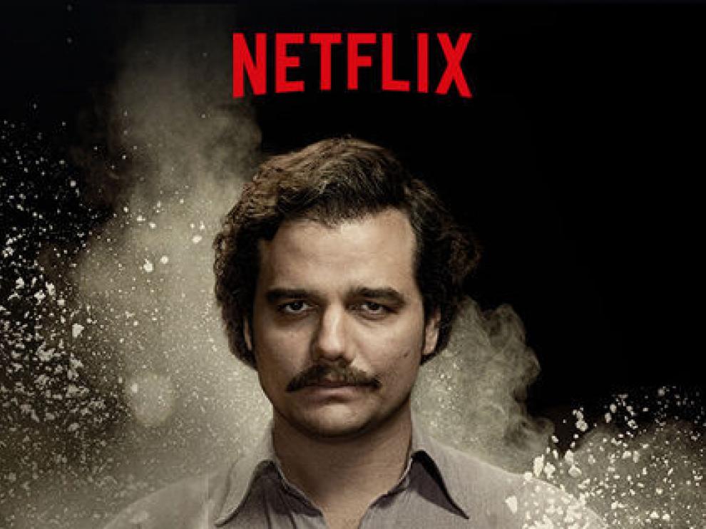 Cartel de la serie 'Narcos' de Netflix.