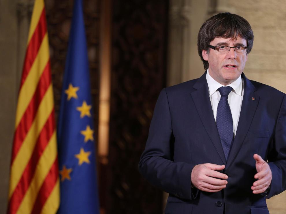 El presidente de la Generalitat, Carles Puigdemont