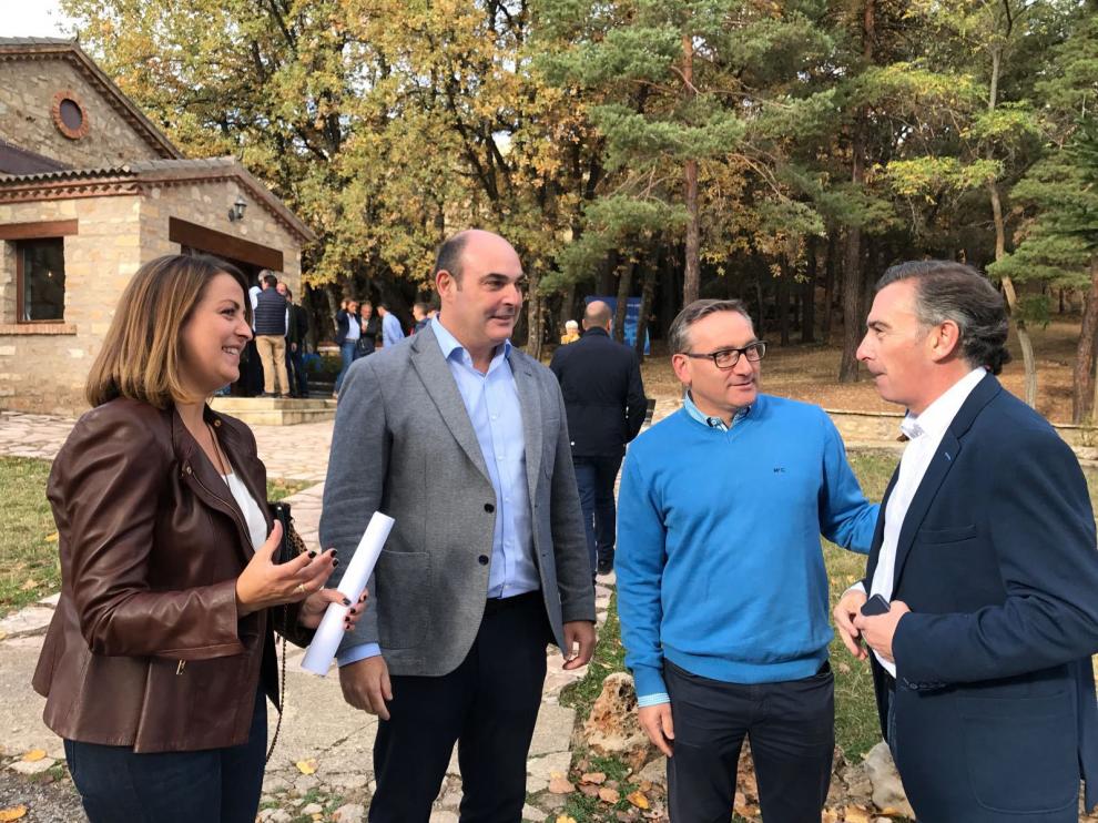 Rosa Sánchez, Juan Carlos Gracia, Joaquín Juste y Luis María Beamonte.