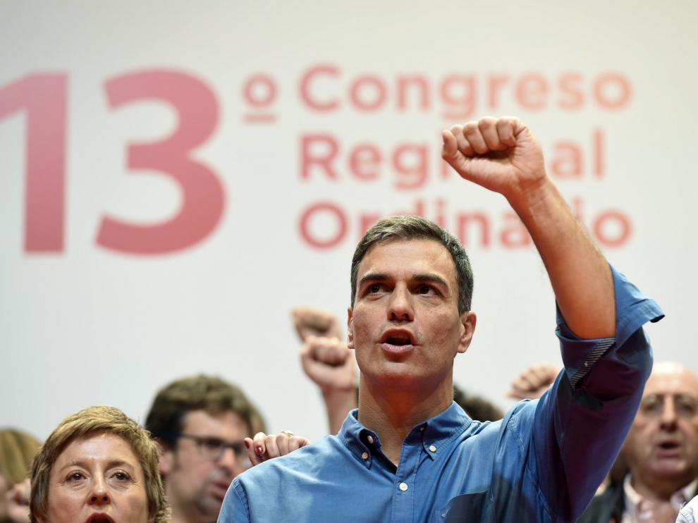 Pedro Sánchez este domingo en Coslada.