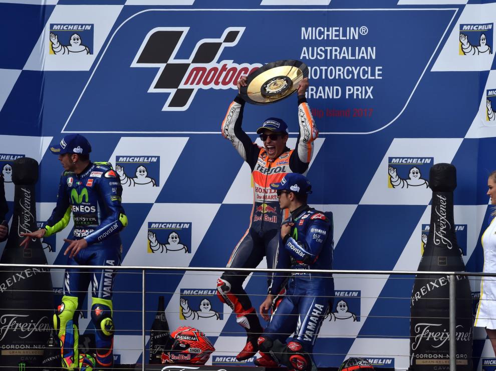 Marc Márquez se ha hecho con el podio en Australia