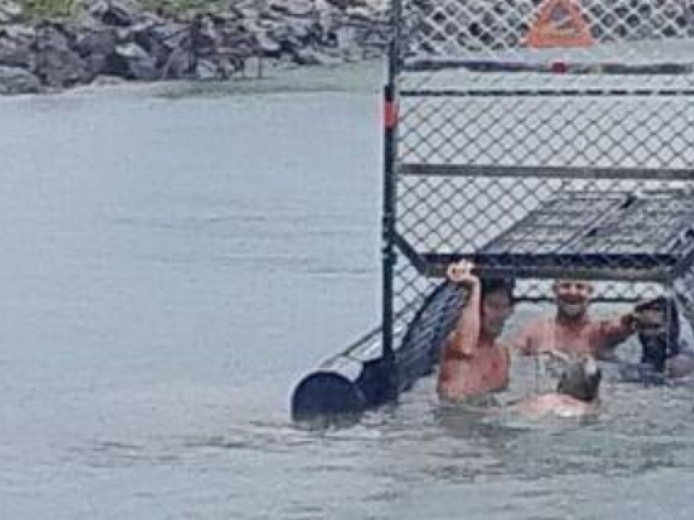 En esas aguas merodean frecuentemente cocodrilos de agua salada, una especie que pueden llegar a medir hasta siete metros de longitud y pesar hasta una tonelada.