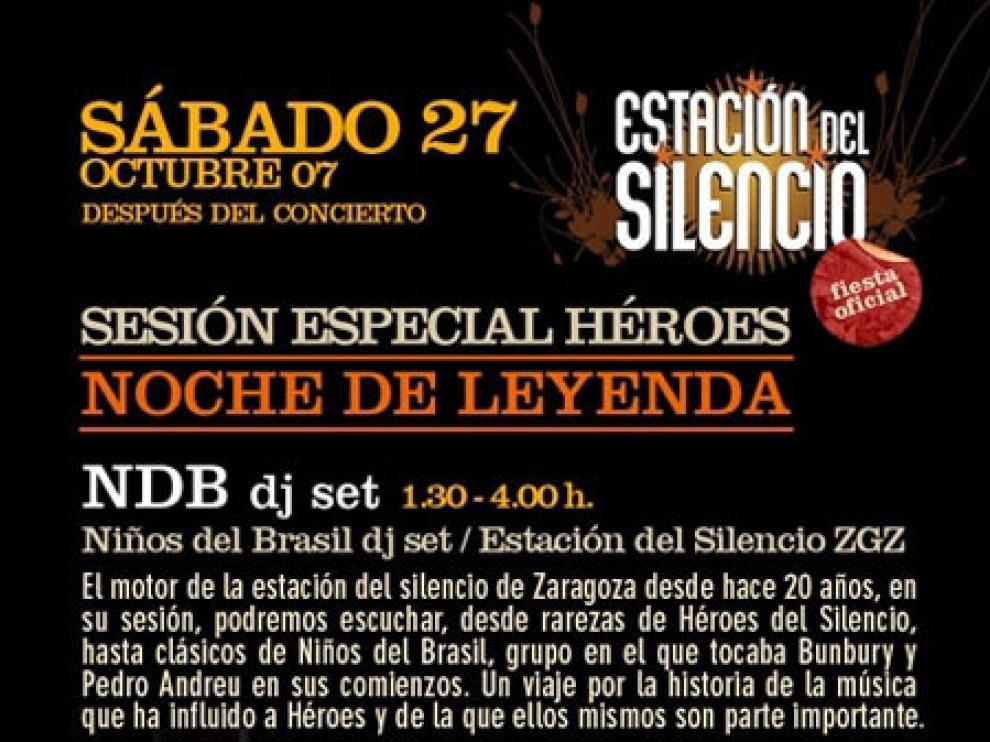 Cartel promocional de la fiesta post concierto en Manises (Valencia)