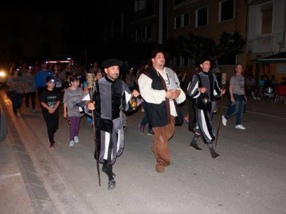 Edición pasada de la andada nocturna del Quijote.