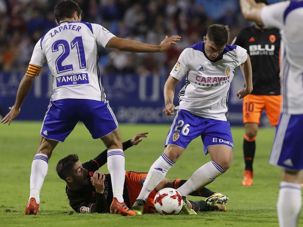 Guti fue uno de los protagonistas destacados del Zaragoza-Valencia