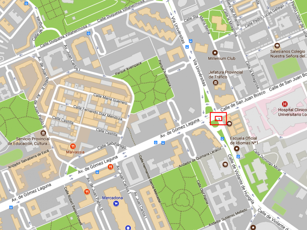 El atropello ocurrió el pasado viernes sobre las 15.15 de la tarde enfrente de la facultad de Ciencias de la Salud.