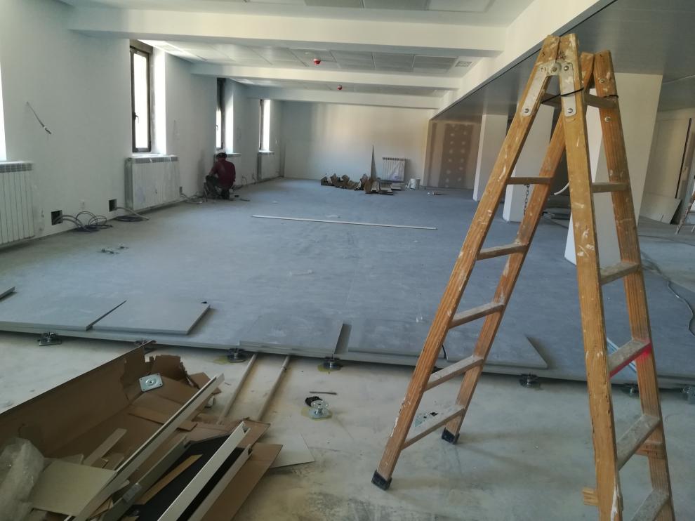 Obras en el Palacio de Justicia de Teruel