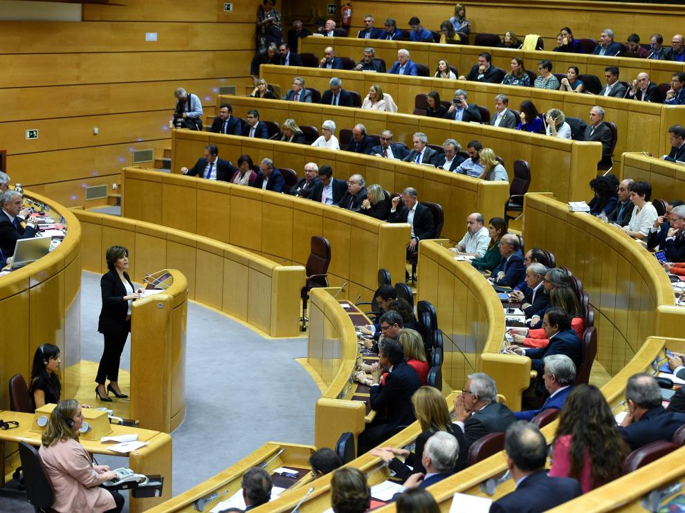 Debate en el Senado este jueves.