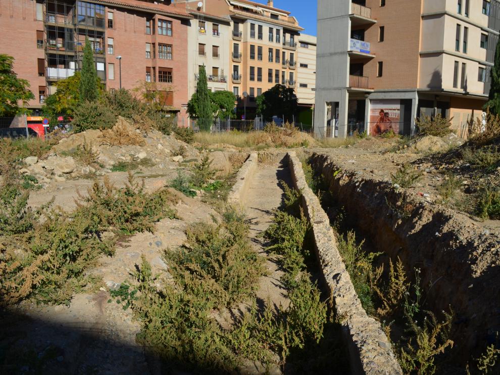 Los restos arqueológicos se encuentran en un céntrico solar de Tarazona.