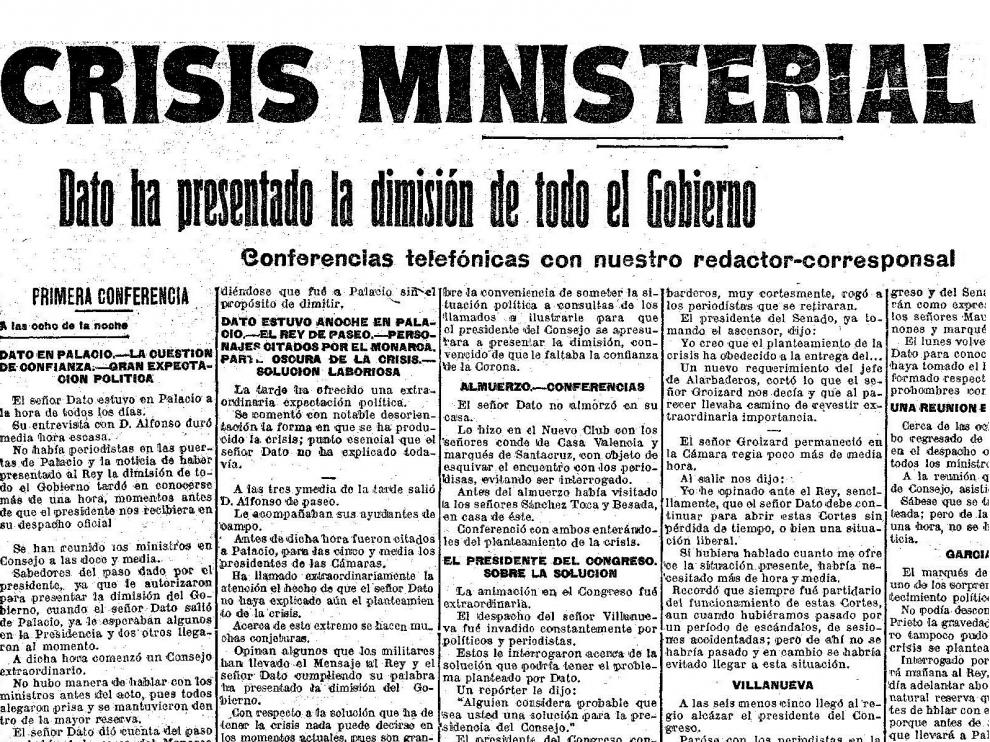 Recorte de la noticia publicada en HERALDO DE ARAGÓN