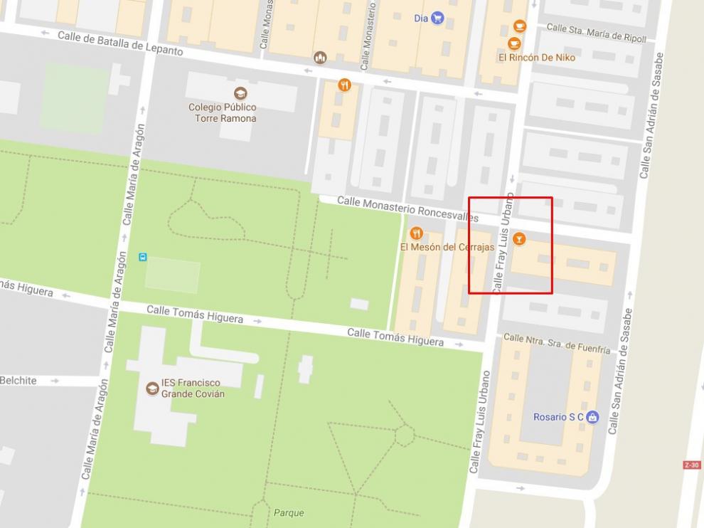 Ha ocurrido a la altura del número 56 de la calle Fray Luis Urbano.