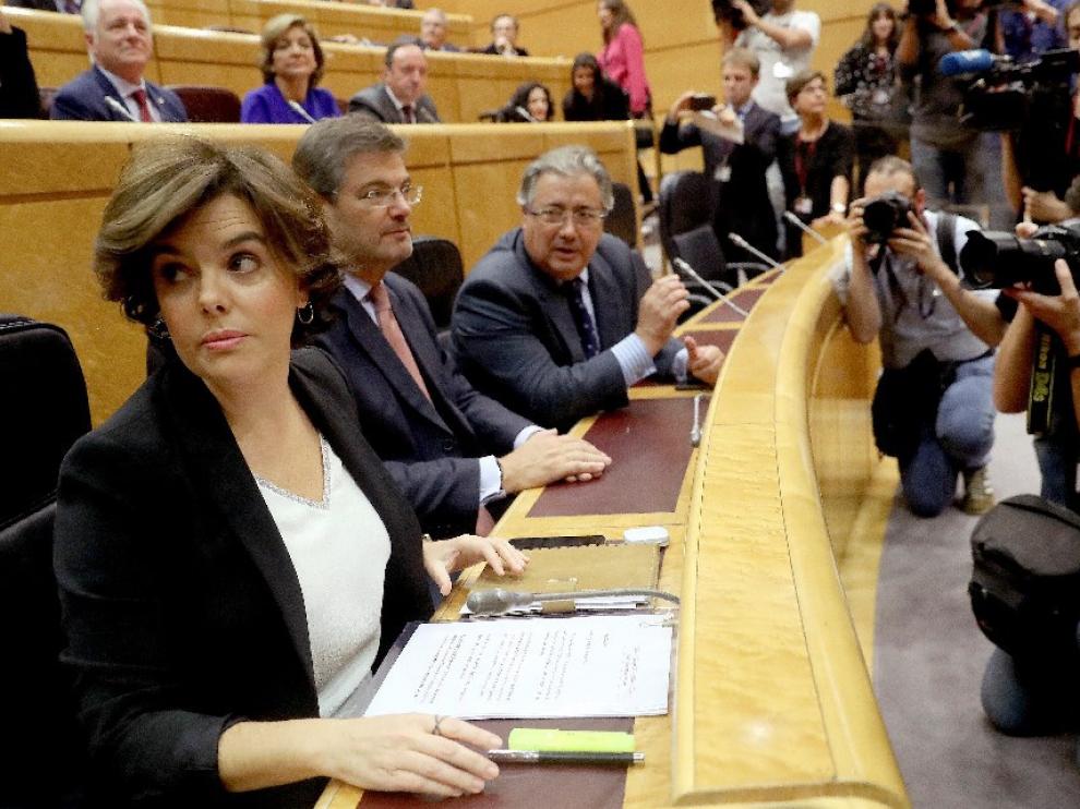 Soraya Sáenz de Santamaría dice que los "secesionistas traen la recesión y no la tierra prometida"