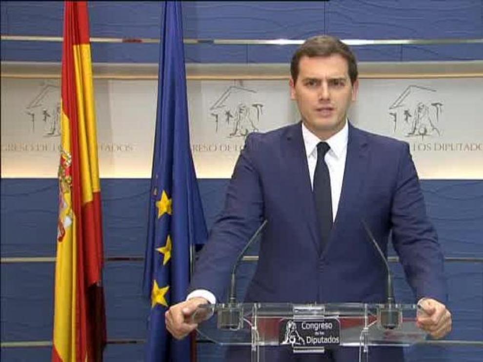 Rivera: "Se acabó la fuga del golpista Puigdemont"
