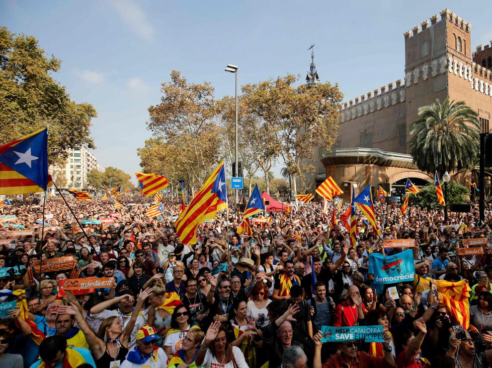 Celebración de la declaración de independencia de Cataluña