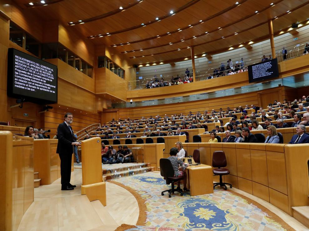 Histórica sesión en el Senado para debatir y votar el artículo 155