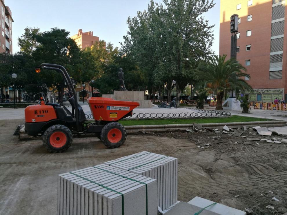 Obras en el parque de la Esperanza