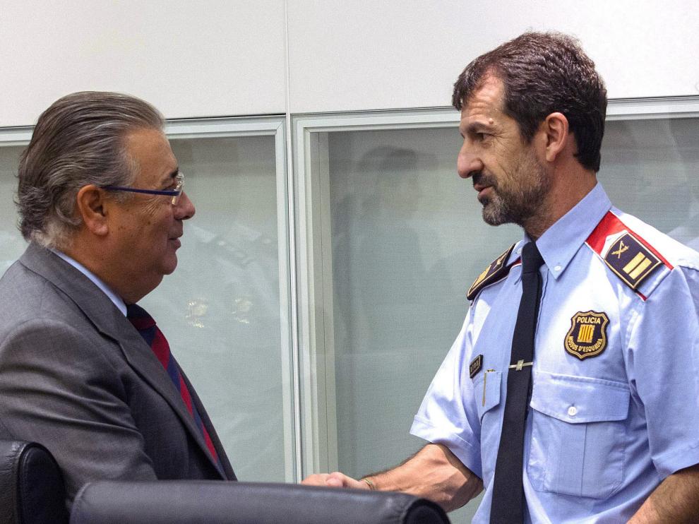 Juan Ignacio Zoido junto a Ferrán López, elegido para sustituir a Trapero tras su cese