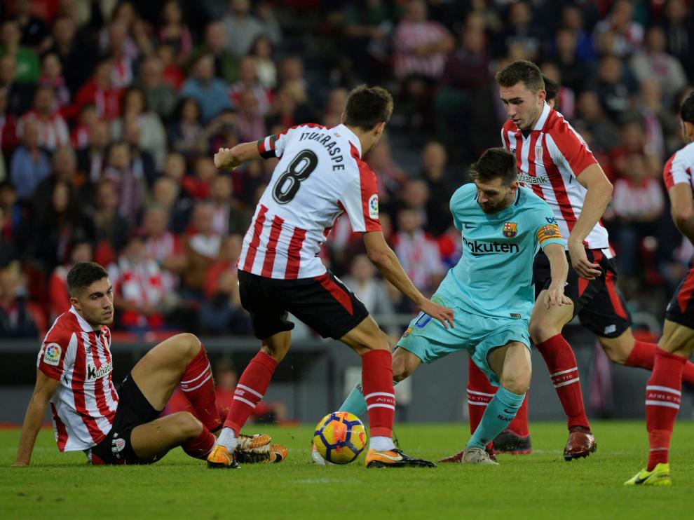 El Barcelona y Messi mantienen su idilio en San Mamés