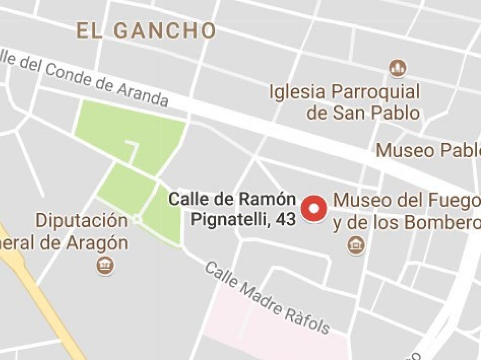 Incendio sin daños personales en un cuarto de contadores de la calle Ramón Pignatelli