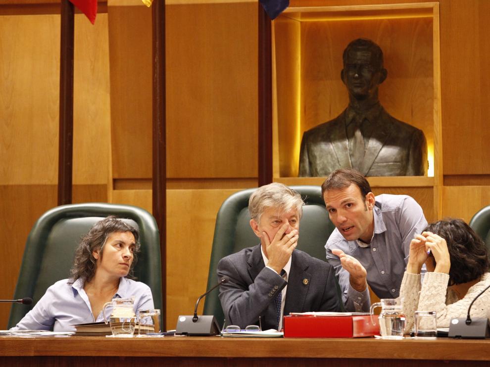 Pleno de este lunes en el Ayuntamiento de Zaragoza.