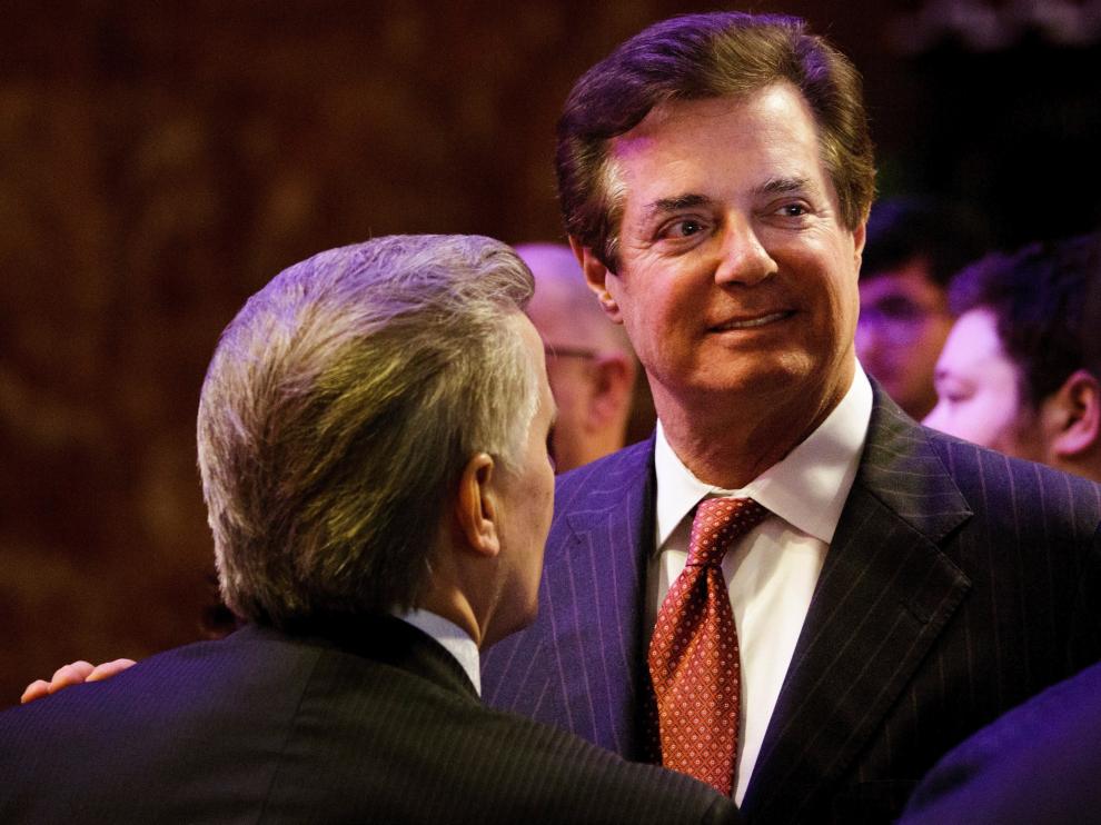 Paul Manafort en un acto de campaña.