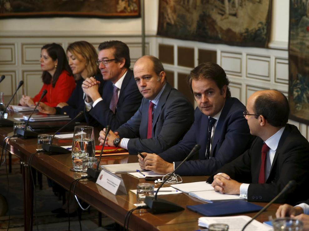 Bermúdez de Castro presidiendo la reunión de subsecretarios de Estado del pasado sábado para coordinar la aplicación del artículo 155.
