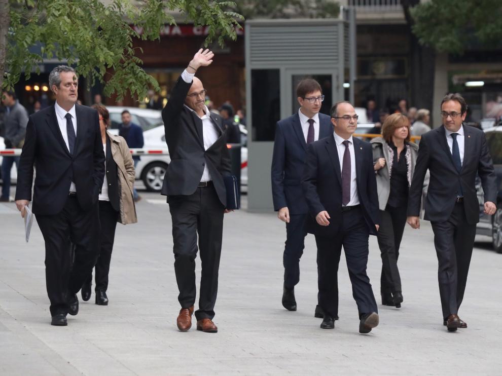 Llegan a declarar los exconsejeros catalanes
