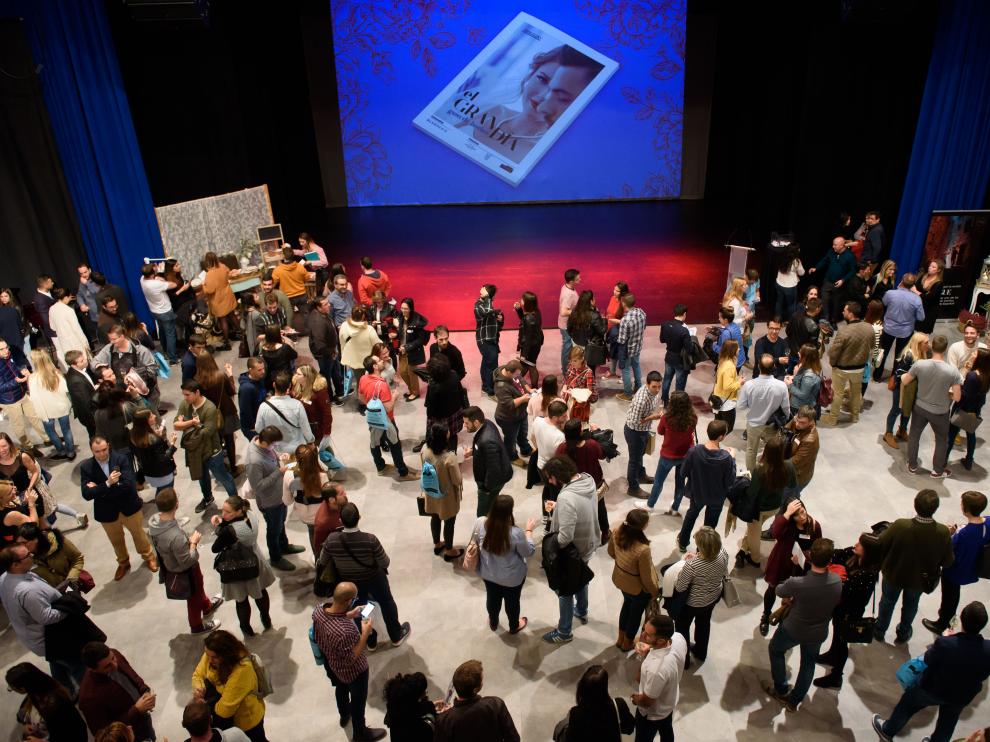 Acto de presentación de la Guía de Bodas celebrado el día 31 de octubre en el Teatro de las Esquinas de Zaragoza.