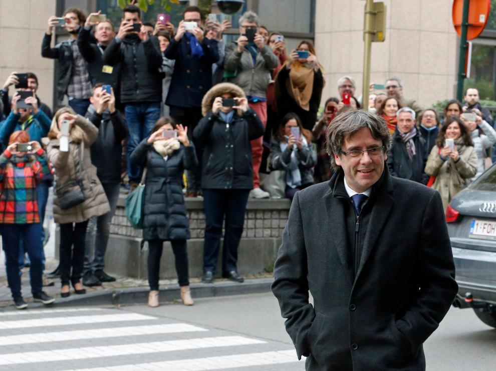 Imagen de archivo del expresidente de la Generalitat Carles Puigdemont en Bélgica