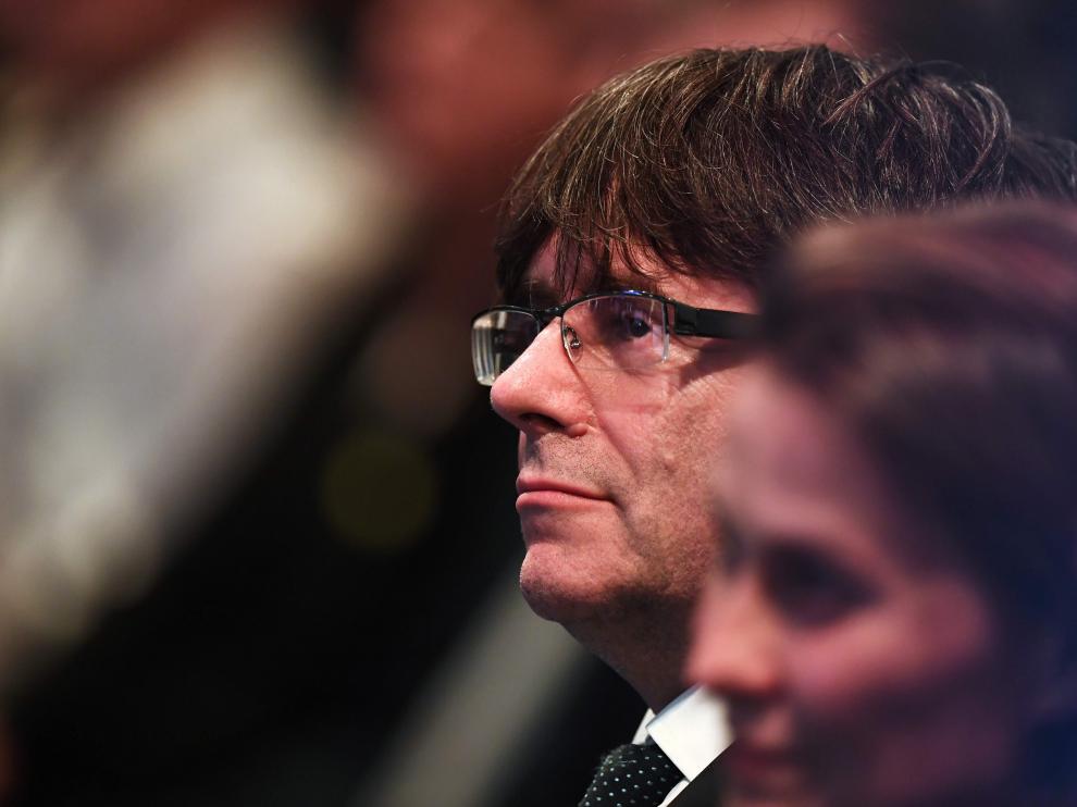 Puigdemont acude al acto de los alcaldes en Bruselas.