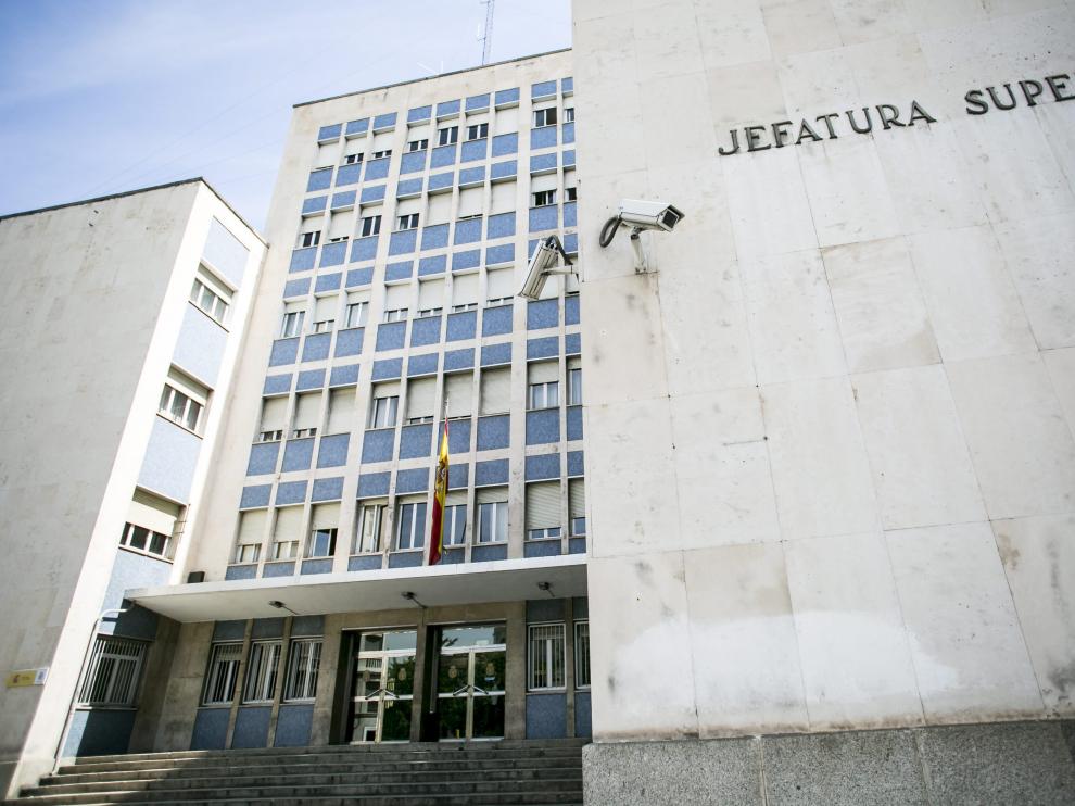 Imagen de archivo de la Jefatura Superior de Policía en Aragón.