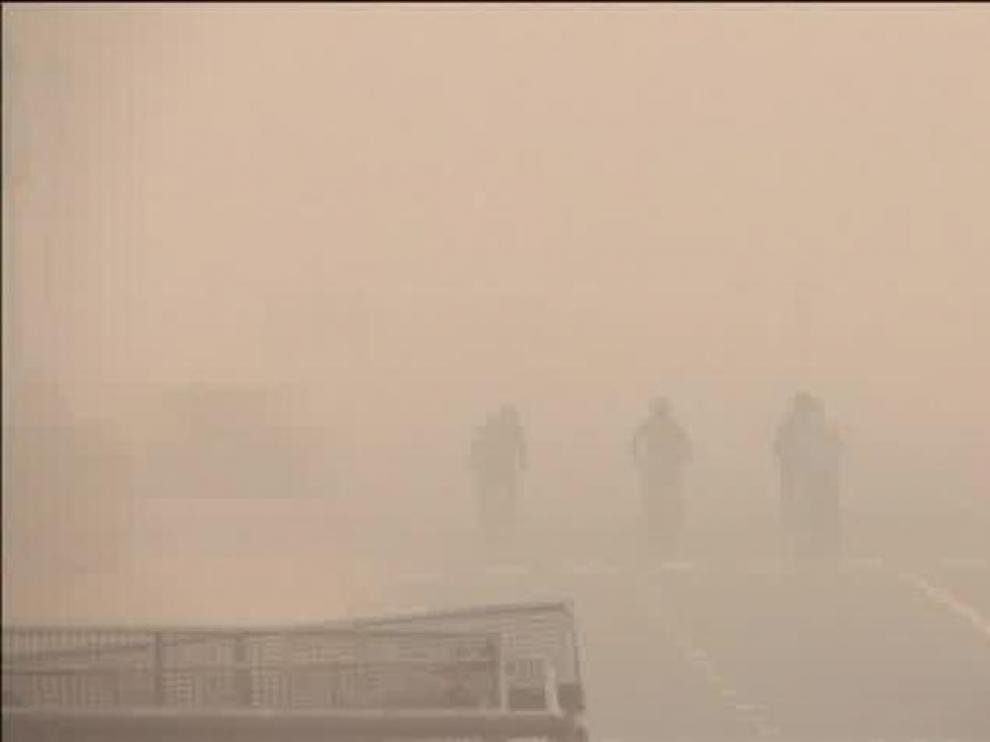 Foto de archivo de contaminación en Nueva Delhi.