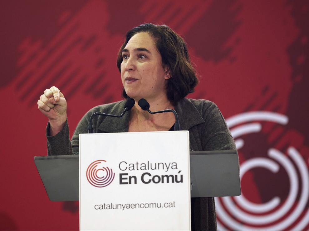 Colau durante su intervención de este sábado.