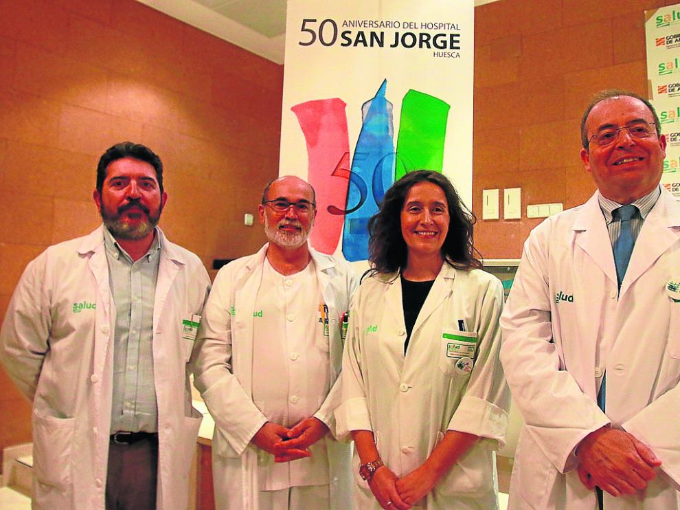 De izquierda a derecha, Francisco Casanava, Amalio Bermejo, Raquel Montoiro y J. Ignacio Castaño.