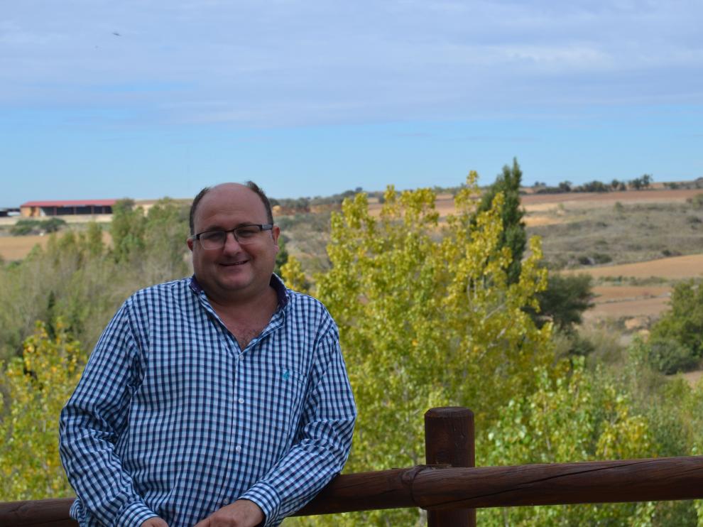 Ezequiel Marco, alcalde de Biota, trabaja en prevención y extinción de incendios en Sarga.