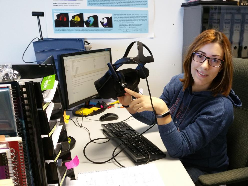 Ana Serrano, la estudiante de doctorado de la UZ premiada por Adobe.