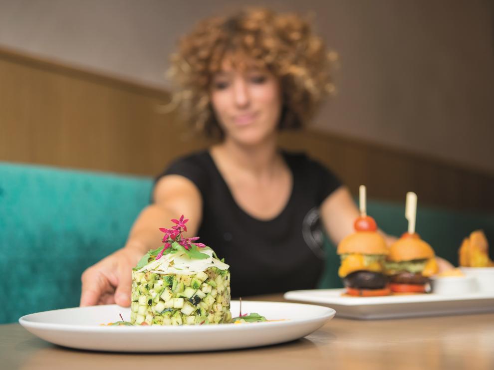 El restaurante Baobad se especializa en cocina vegetariana.