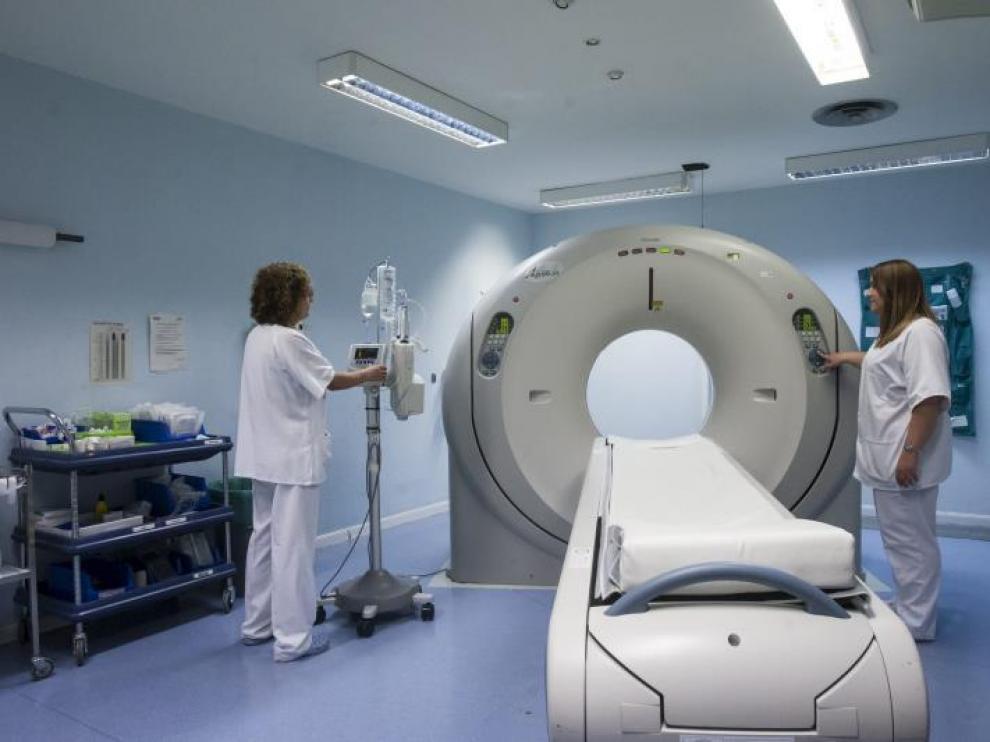 Uno de los escáneres del hospital Miguel Servet.