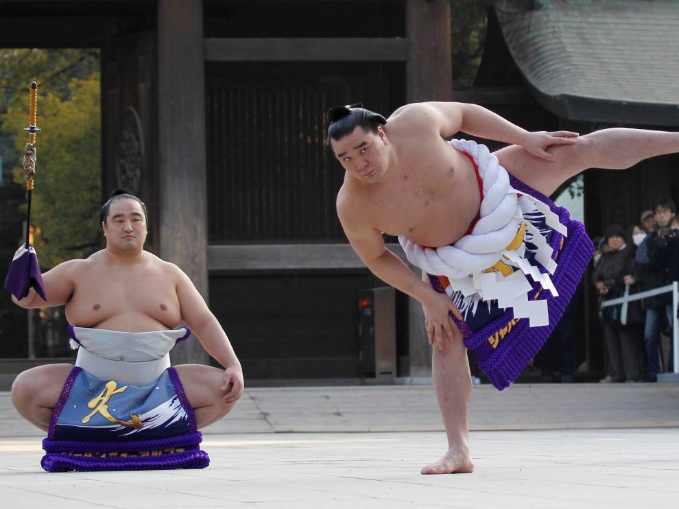 El luchador de sumo mongol Harumafuji