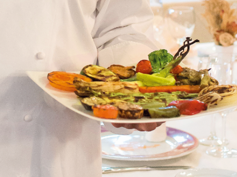 Parrillada de hortalizas y verduras a la brasa del Patio de Goya