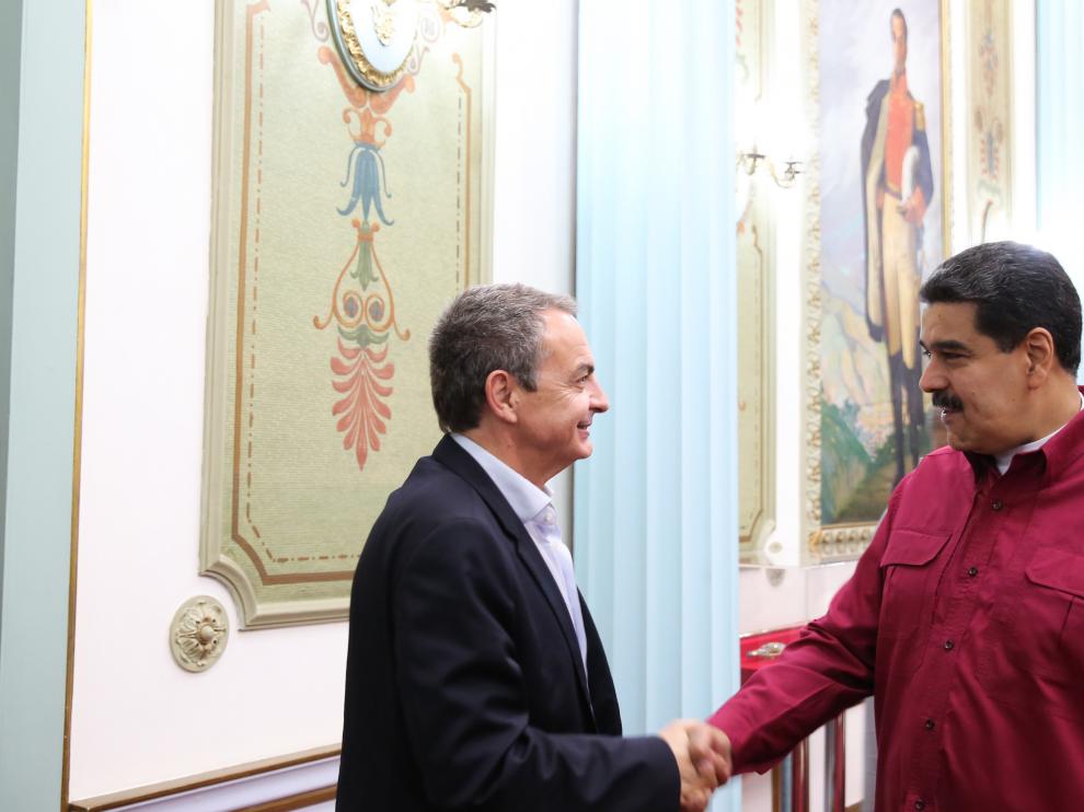 José Luis Rodríguez Zapatero y Nicolás Maduro