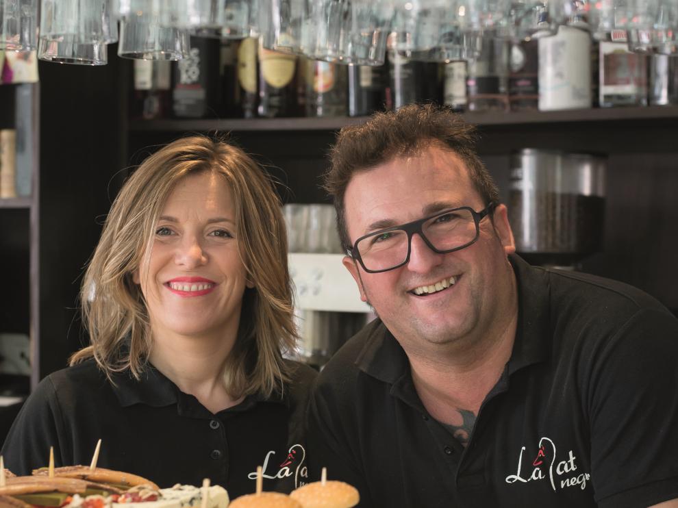 Rubén Sanjuán y Mariángel Cuartero, responsables del restaurante.