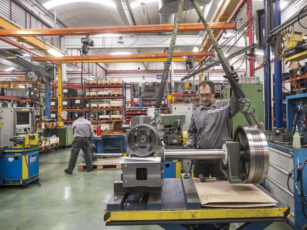Imagen de una industria aragonesa.