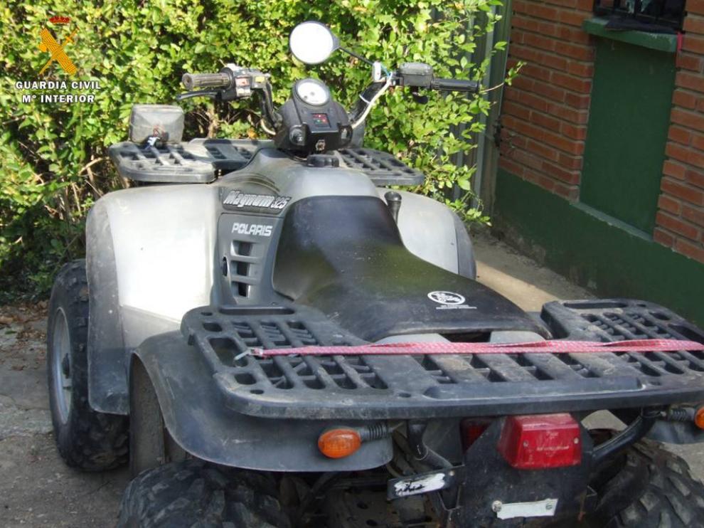Quad sustrído en Navarra presuntamente por el detenido en Tarazona.