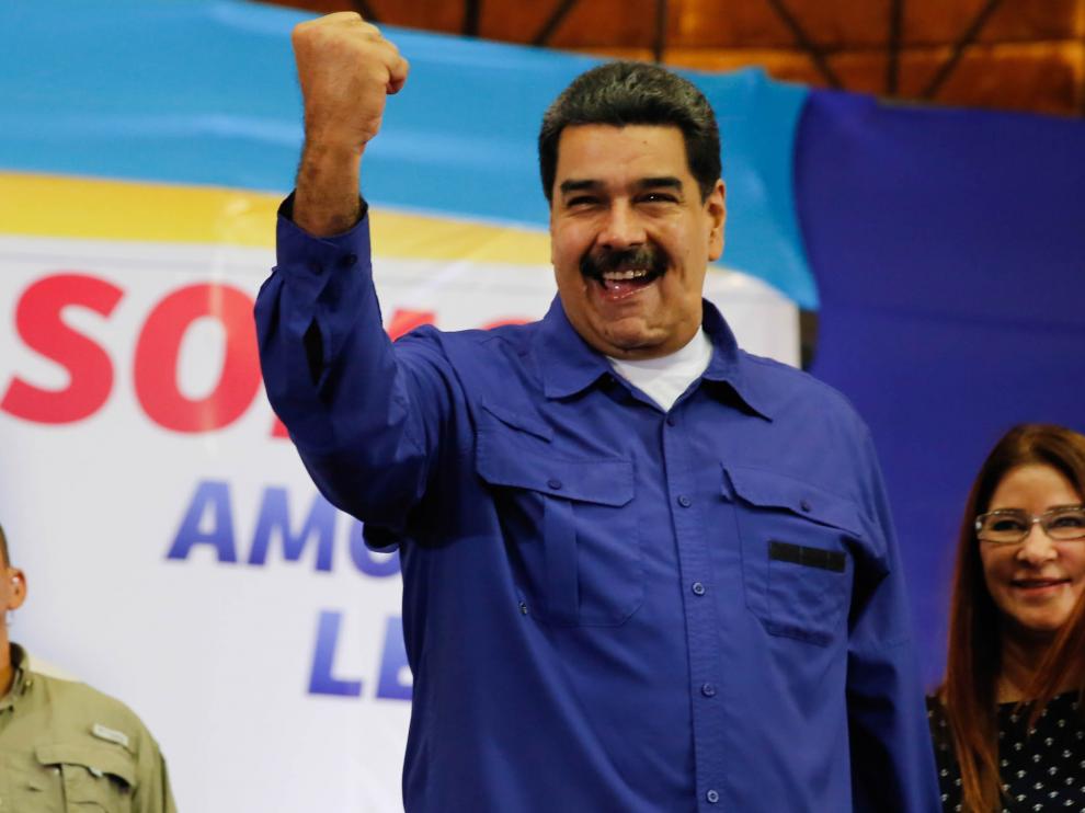 El líder Maduro en un acto