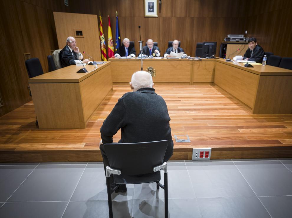 Francisco H., durante el juicio celebrado en la Audiencia de Zaragoza.